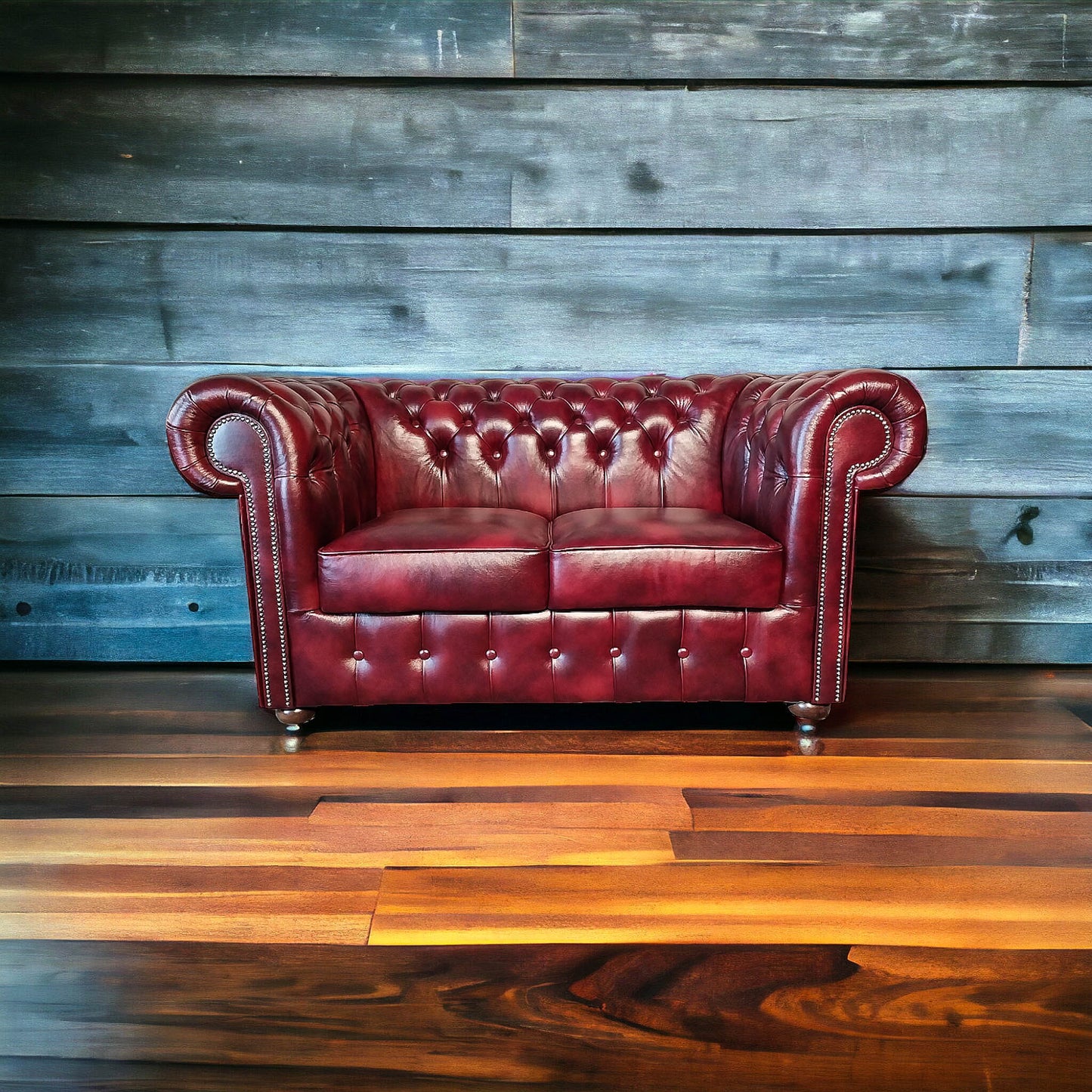 Canapé Chesterfield 3 Places - Bordeaux