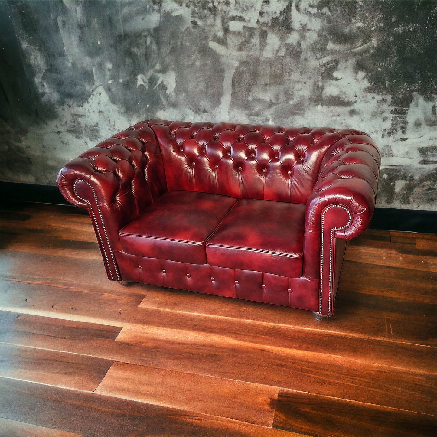 Canapé Chesterfield 3 Places - Bordeaux