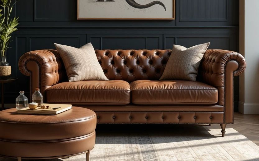 Inspirations d’Hiver : Créez un Salon Cocooning avec le Charme Intemporel du canapé Chesterfield
