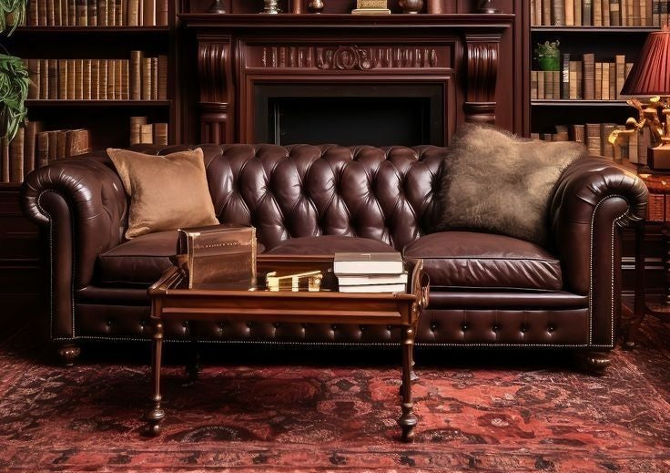 Un Chesterfield dans un Salon Blanc : Le Chic Assuré