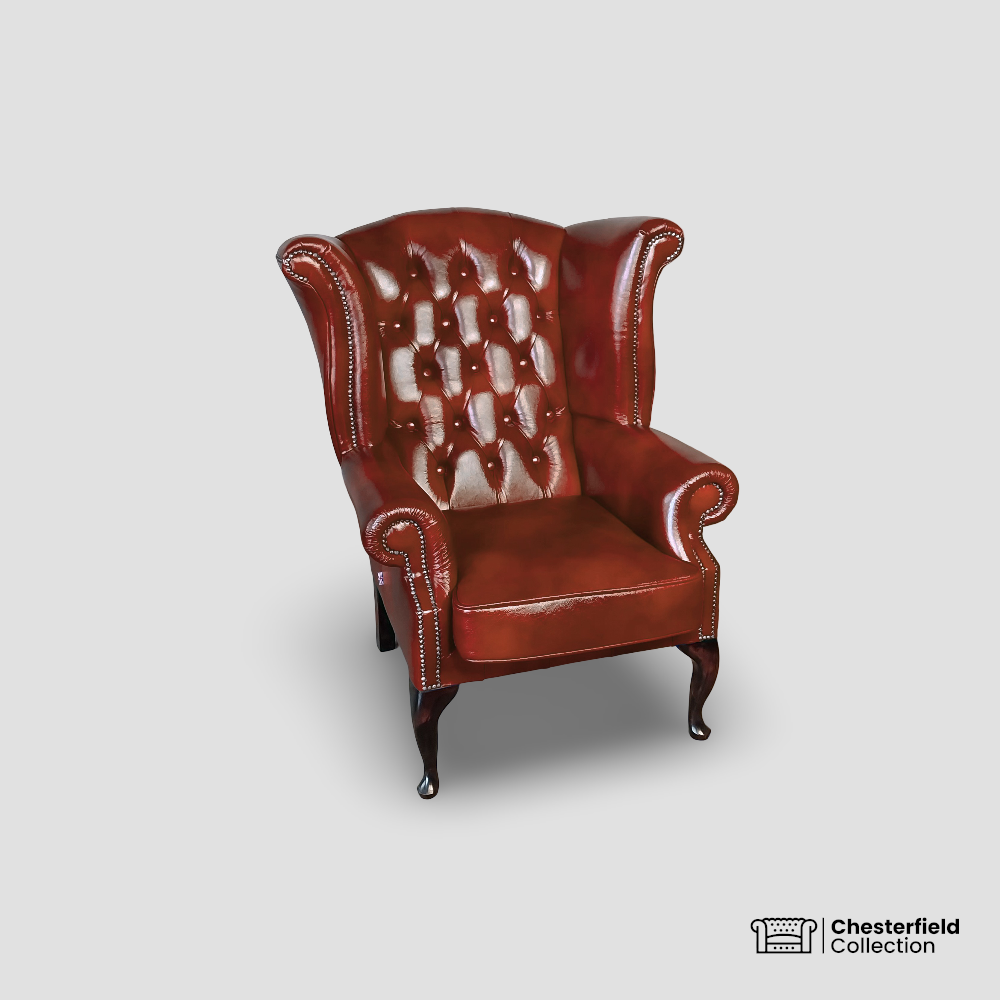 Fauteuil Chesterfield Queen – Cognac