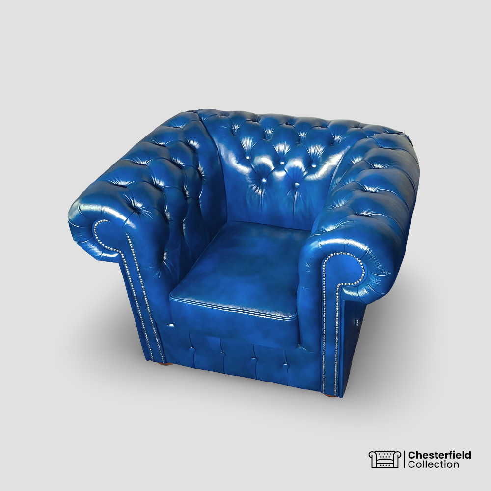 Canapé Chesterfield 1 Place - Saphir