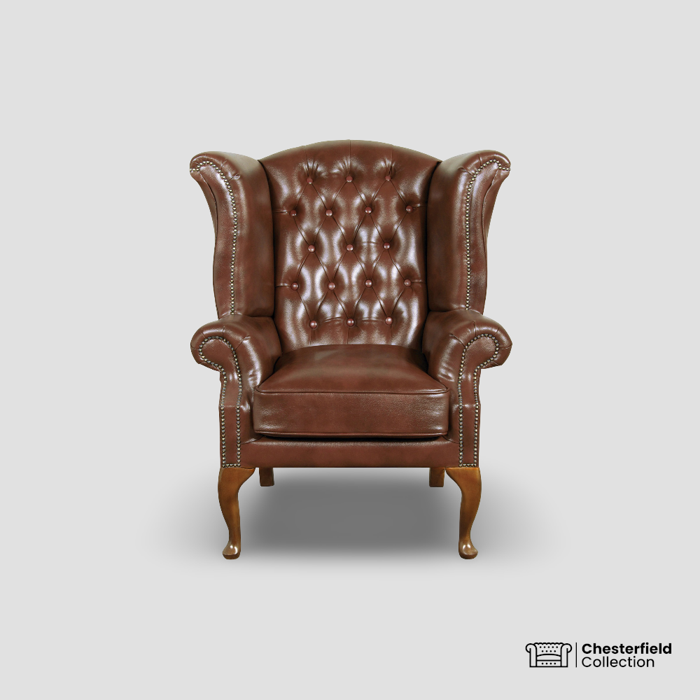 Fauteuil Chesterfield Queen – Chocolat