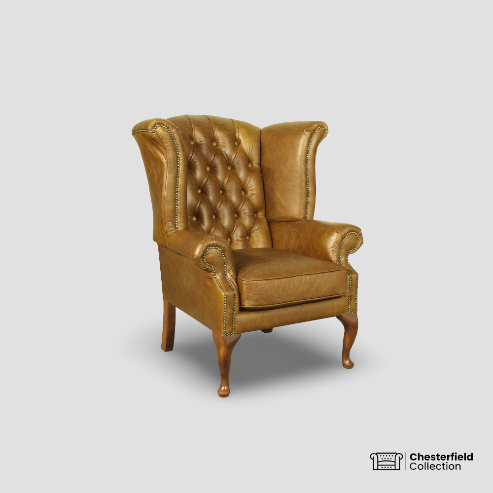 Fauteuil Chesterfield Queen – Fauve