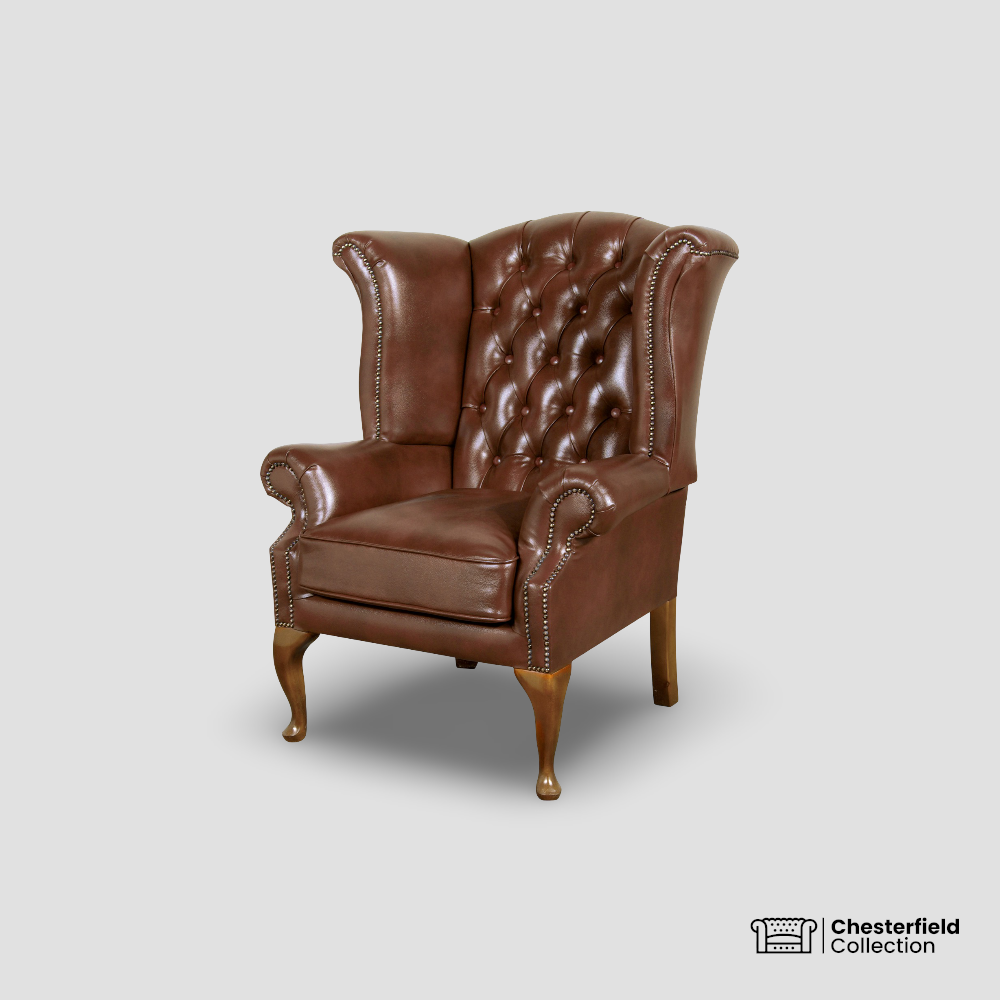 Fauteuil Chesterfield Queen – Chocolat