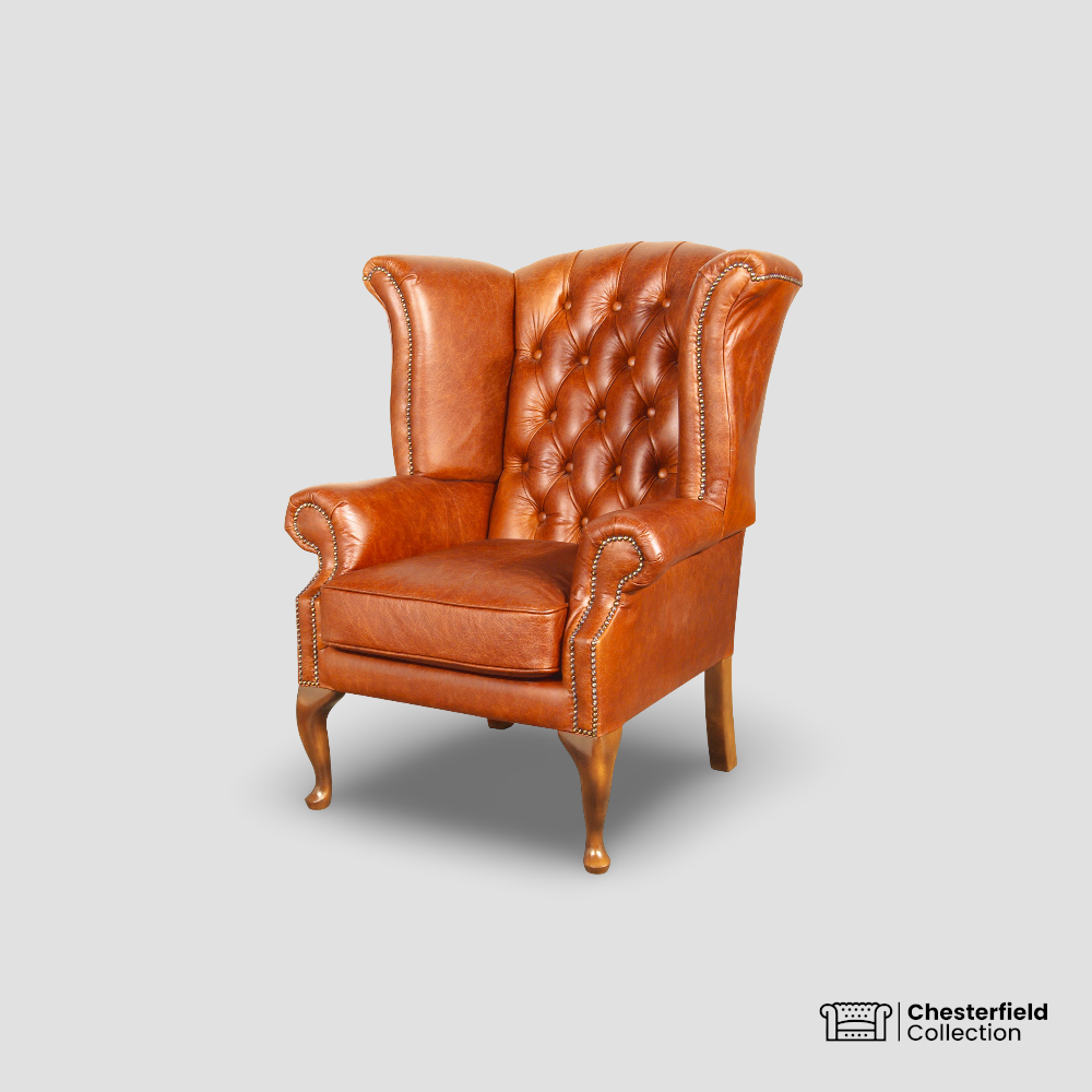 Fauteuil Chesterfield Queen – Camel