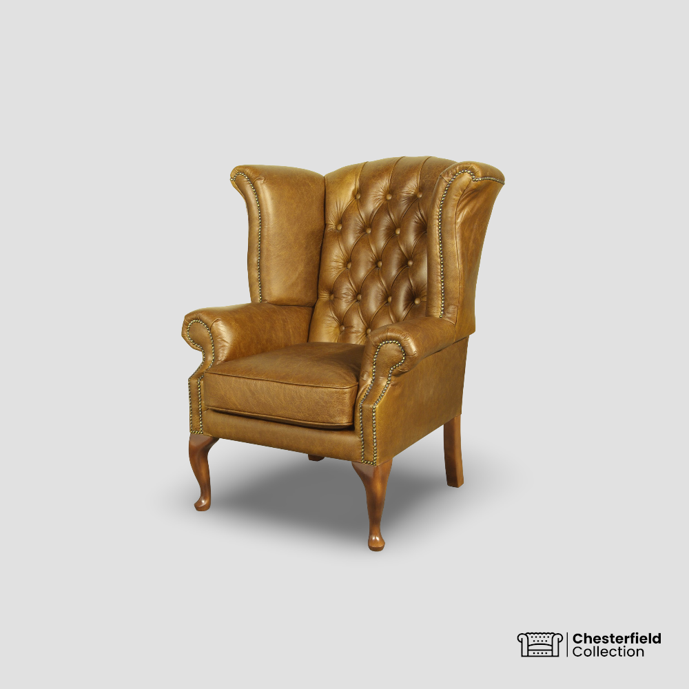 Fauteuil Chesterfield Queen – Fauve