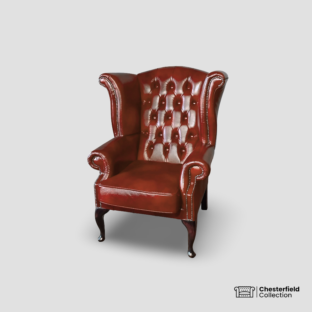 Fauteuil Chesterfield Queen – Cognac