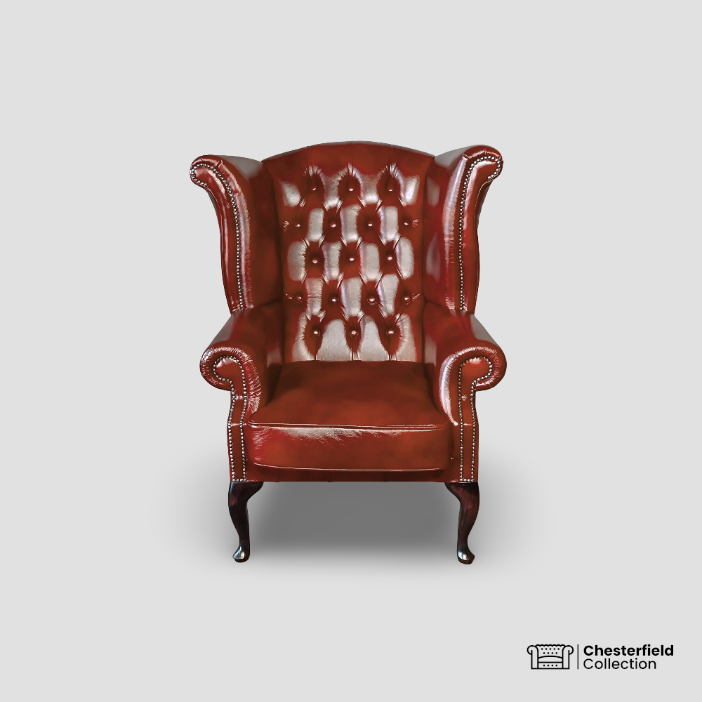 Fauteuil Chesterfield Queen – Cognac