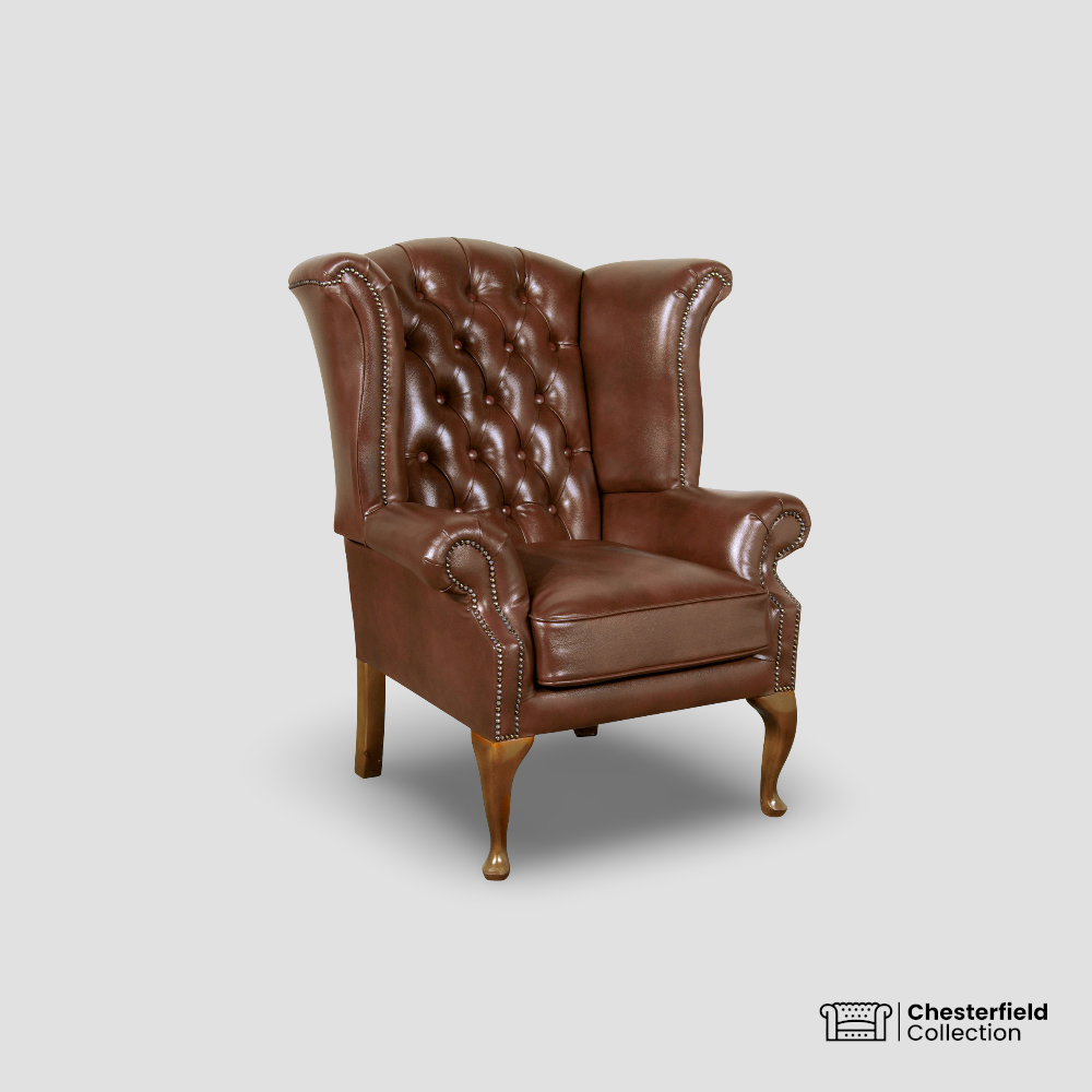 Fauteuil Chesterfield Queen – Chocolat