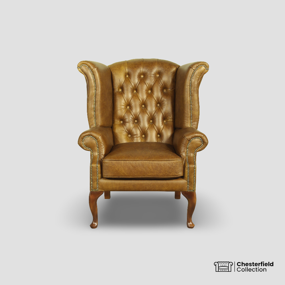 Fauteuil Chesterfield Queen – Fauve