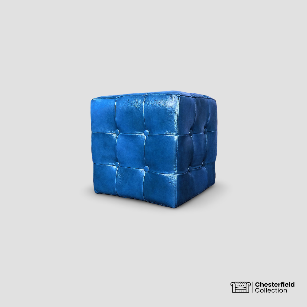 Pouf Chesterfield – Saphir