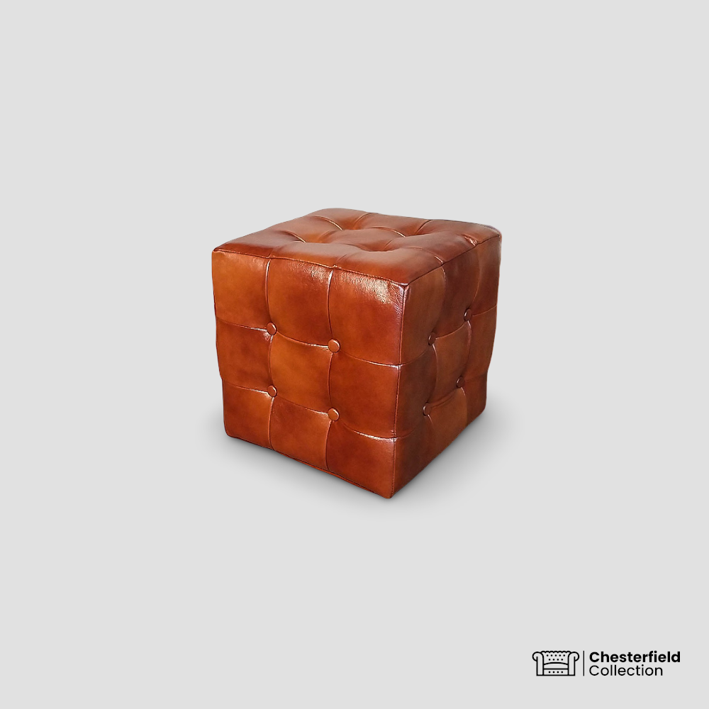 Pouf Chesterfield – Camel