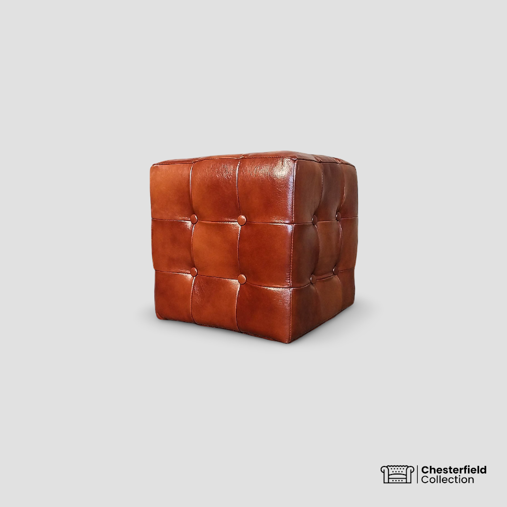 Pouf Chesterfield – Camel