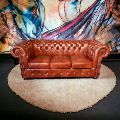 Canapé Chesterfield 3 Places - Camel