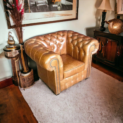 Fauteuil Chesterfield 1 Place - Amber