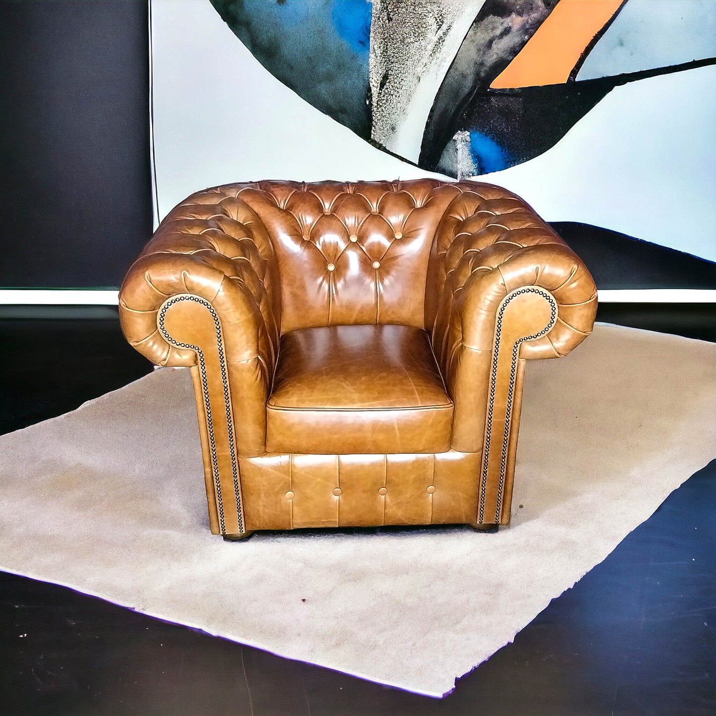 Fauteuil Chesterfield 1 Place - Amber