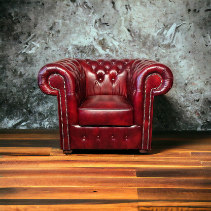 Fauteuil Chesterfield 1 Place - Bordeaux