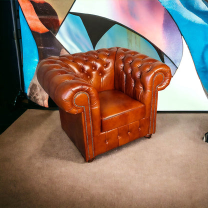 Fauteuil Chesterfield 1 Place - Camel